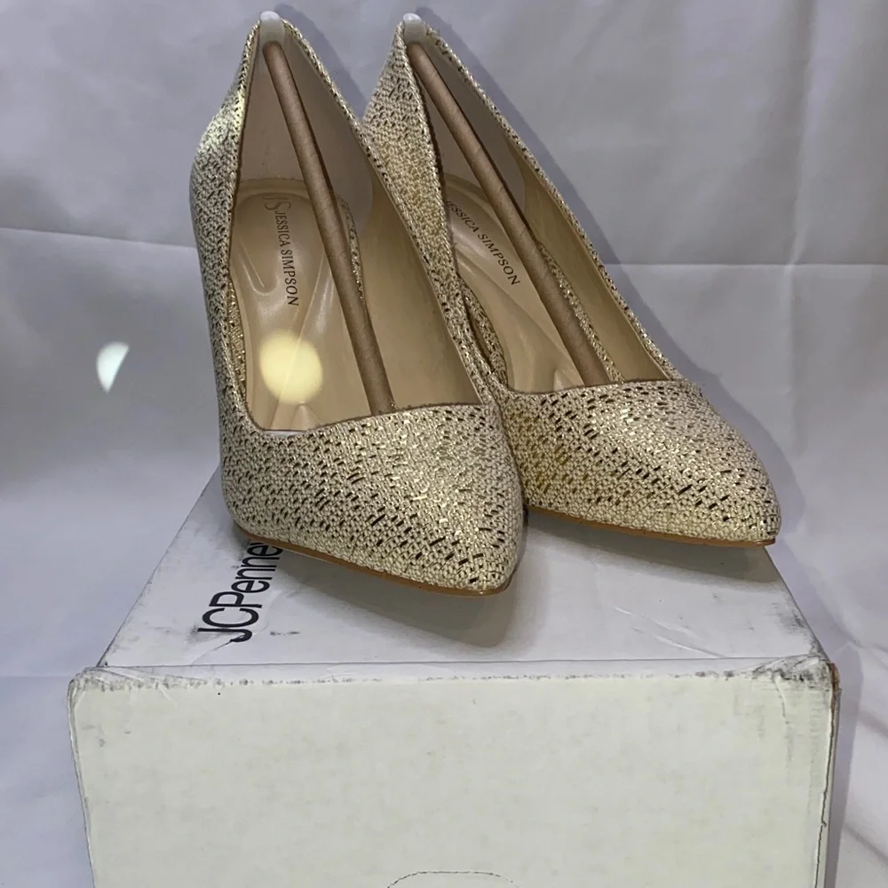 JS‎ Jessica Simpson Apelhan Womens Pointed Closed Toe Stiletto Heel Pumps